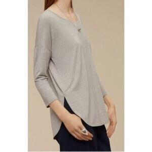 Aritzia‎ Babaton Norris Relaxed T-Shirt in Heather Ashen Grey, Size Small